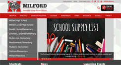 Desktop Screenshot of milfordschools.org