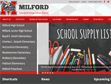 Tablet Screenshot of milfordschools.org